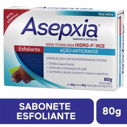 imagem de Sabonete Asepxia Esfoliante/Cremoso 80g