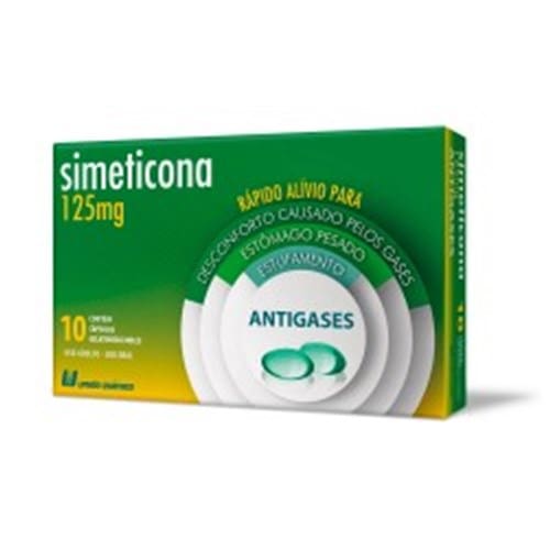 imagem de Ssimeticona 125mg União Química Caixa com 10 Cápsulas