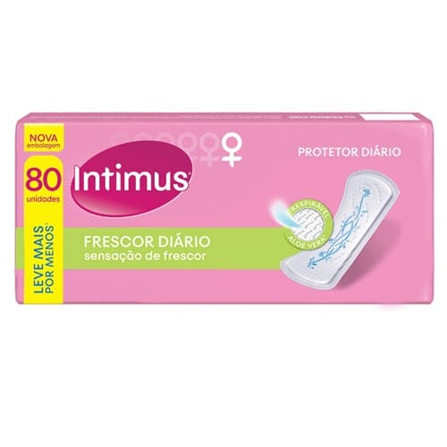 imagem de ABS INTIMUS PROT DIARIO 80UN FRESCOR DIARIO(E)