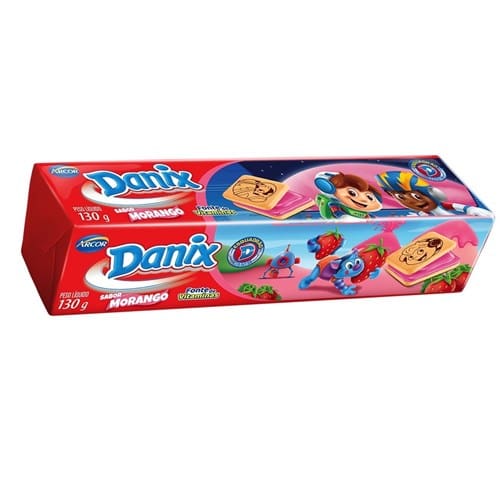 imagem de Bisc Rech Danix 130g Morango