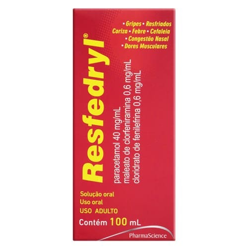 imagem de Resfedryl Solução Oral Pharmascience Caixa Contendo Frasco com 100ml