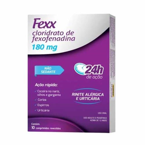 imagem de Fexx 180mg Caixa com 10 Comprimidos