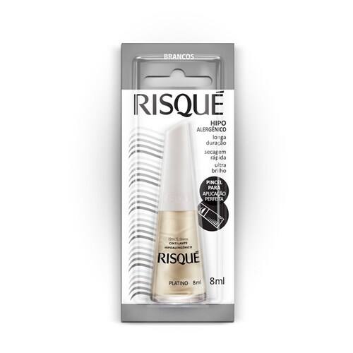 imagem de Esmalte Cintilante Platino Risqué 8ml