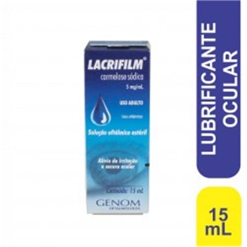 imagem de Lacrifilm 5mg União Química Caixa com 1 Frasco Gotejador 15ml