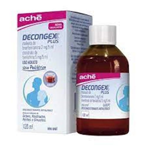 imagem de Decongex Plus Xarope Aché Caixa Contendo Frasco com 120ml + Copo Medidor