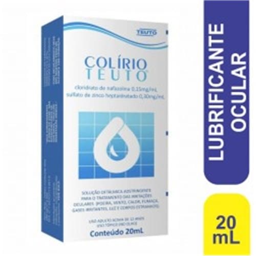 imagem de Colírio Teuto Caixa Contendo Frasco Gotejador com 20ml