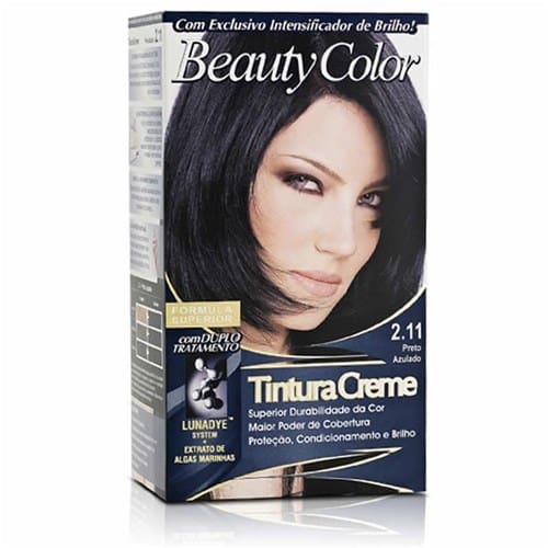 imagem de Tintura para Cabelo Beauty Color Preto Azulado 2.11