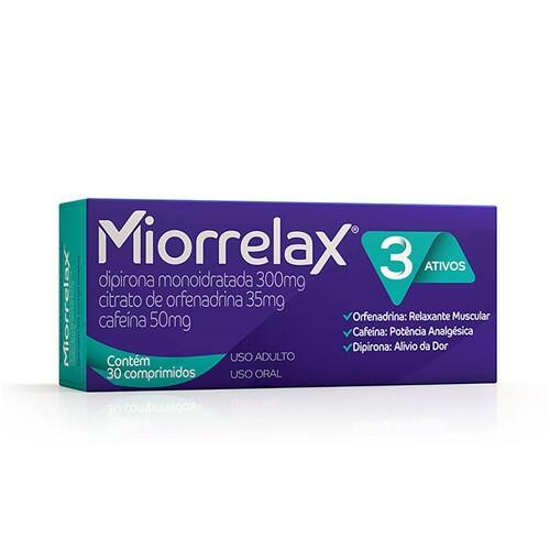 imagem de Miorrelax 3 Ativos 300mg + 50mg + 35mg com 30 Comprimidos