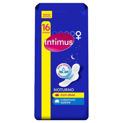 imagem de Absorvente Higiênico Noturno com Abas Suave Intimus 16un