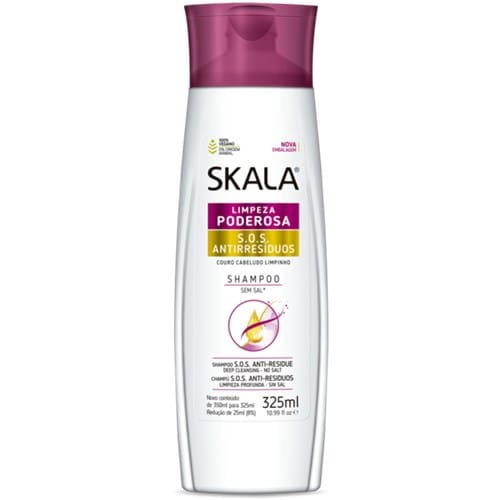 imagem de Shampoo Skala S.O.S. Anti Resíduos Embalagem 325ml