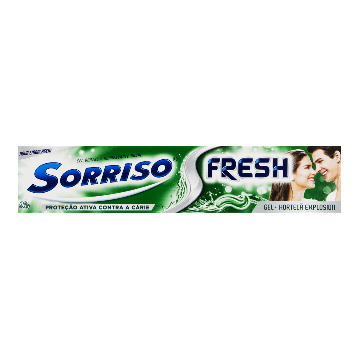 imagem de CR. DENT. SORRISO GEL 090G FRESH PLUS HORTELA(E) -