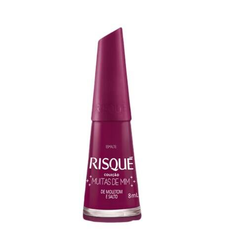 imagem de Esmalte Vinho Cremoso de Moletom e Salto Risqué 8ml