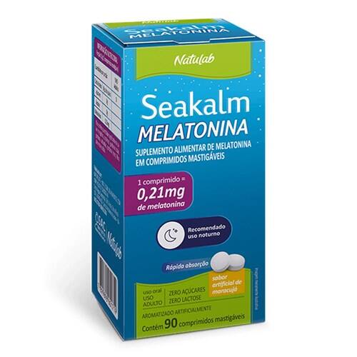imagem de Seakalm Melatonina 0,21mg Natulab com 90 Comprimidos