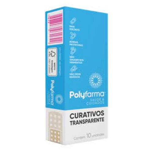 imagem de Curativo Transparente Polyfarma 10un