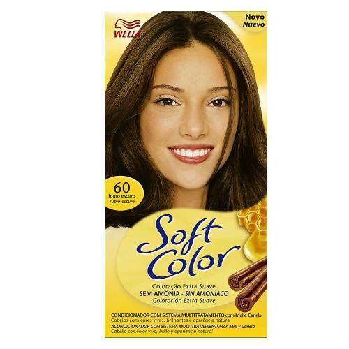imagem de Tintura para Cabelo Wella Soft Color Louro Escuro 60 Embalagem 1 Un