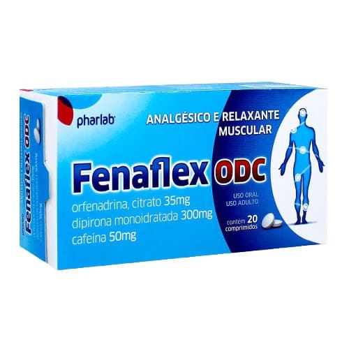 imagem de Fenaflex Odc 35mg + 300mg + 50mg Pharlab com 20 Comprimidos