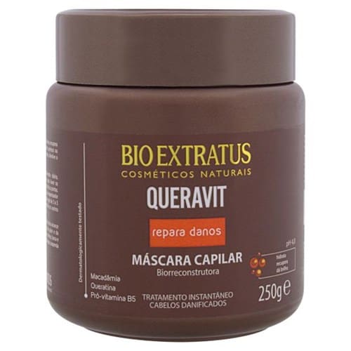 imagem de Máscara de Tratamento Bio Extratus Queravit Cabelos Danificados Pote 250g