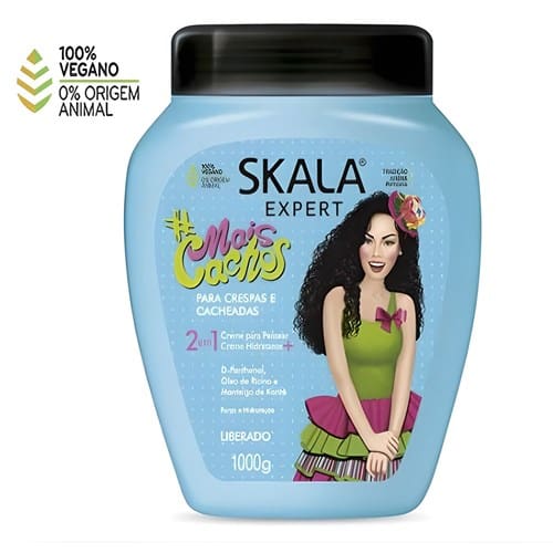 imagem de Creme de Hidratação Expert Mais Cachos Condicionador 2 em 1 100% Vegano & 0% Origem Animal Skala 1kg