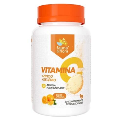 imagem de Vitamina C com Zinco e Selênio Fauna & Flora 30 Pastilhas