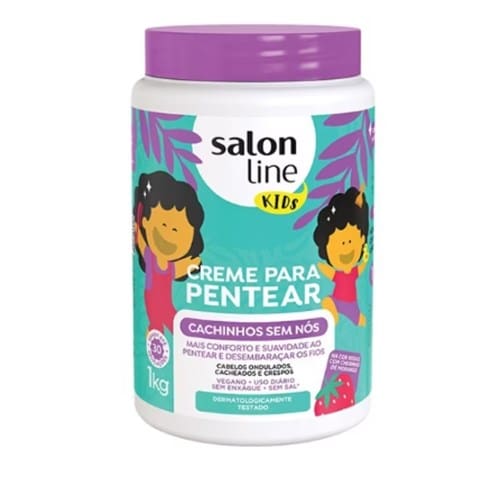 imagem de Creme para Pentear Cachinhos sem Nós Kids Salon Line 1kg
