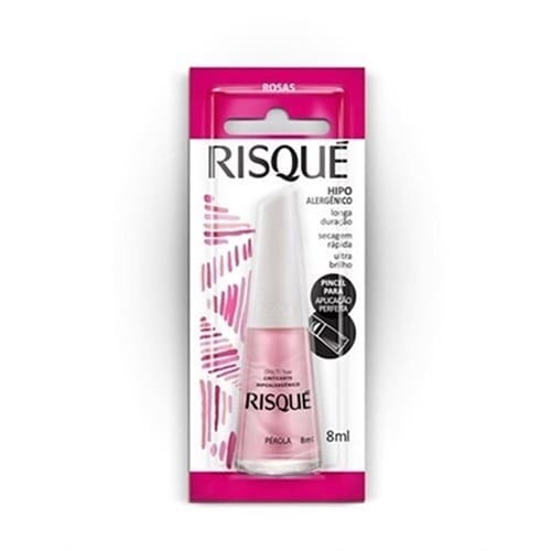 imagem de Esmalte Rosas Cintilantes Pérola Risqué 8ml