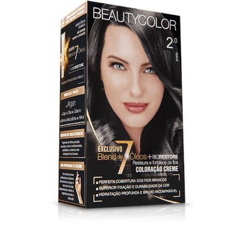 imagem de Tintura para Cabelo Beauty Color Preto 2.0