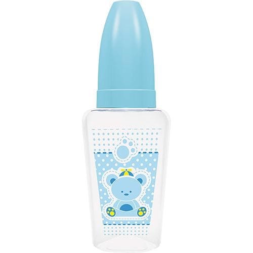 imagem de Mamadeira de Latex Lillo Primeiros Passos Azul Embalagem 50ml