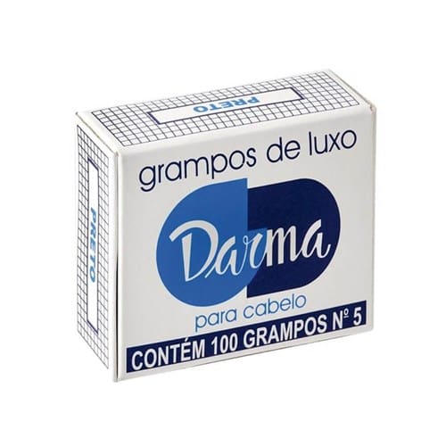 imagem de Grampo para Cabelo Darma Nº5 Cor Preto Embalagem 100 Un