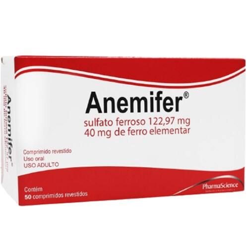 imagem de ANEMIFER 184,45/60MG 50CPR