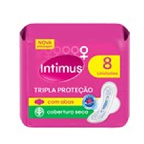 imagem de Absorvente Gel Seca com Abas Intimus com 8un