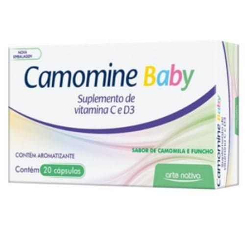 imagem de Camomine C Baby Sabor Camomila Arte Nativa 20 Cápsulas