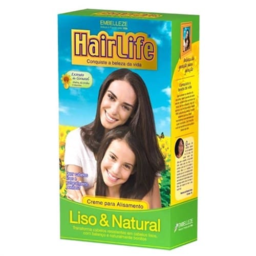imagem de Creme para Alisamento Embelleze Hair Life Liso & Natural Embalagem 180g