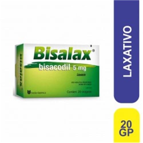 imagem de Bisalax 5mg União Química com 20 Drágeas