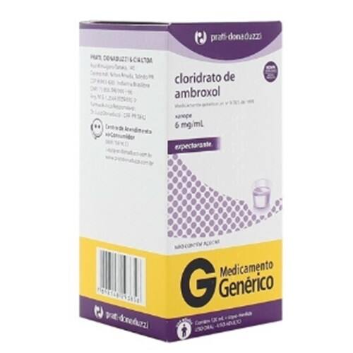 imagem de Cloridrato de Ambroxol 6mg/Ml Prati-Donaduzzi 120ml