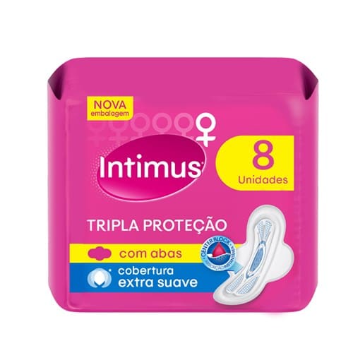 imagem de Absorvente Intimus Gel Suave com Abas com 8un