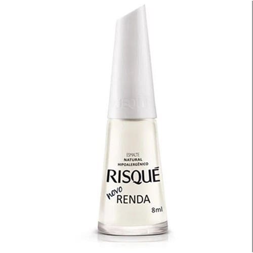 imagem de Esmalte Risqué Branco Natural Novo Renda 8ml