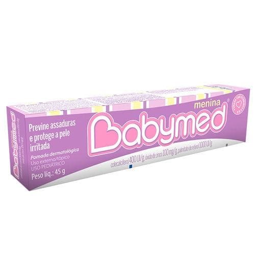 imagem de Creme para Assaduras Babymed Menina Embalagem 45g