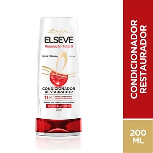 imagem de Condicionador Elseve Reparação Total 5+ Cabelos Danificados Loréal Paris 200ml