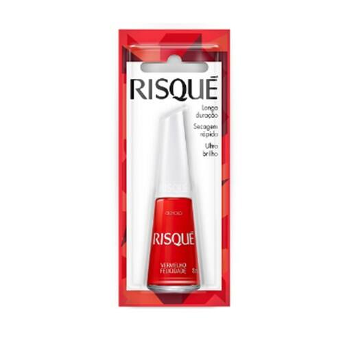 imagem de Esmalte Cremosos Vermelho Felicidade Risqué 8ml