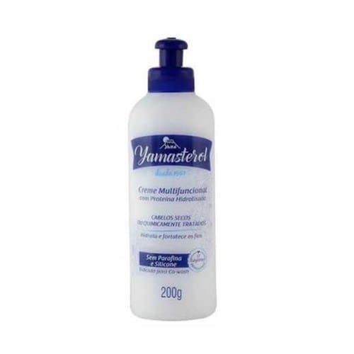 imagem de Creme para Cabelos Multifuncional Yamasterol Branco Embalagem 200g