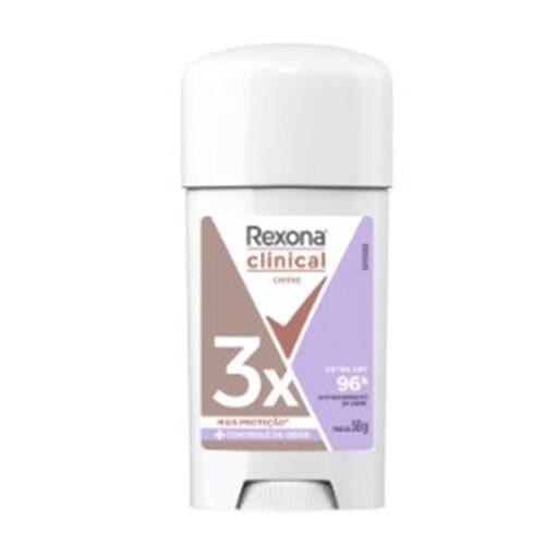 imagem de Antitranspirante Creme Extra Dry Rexona Clinical 58g