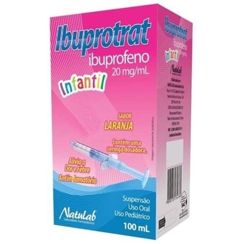 imagem de Ibuprotrat 20mg/Ml Natulab Caixa Contendo Frasco com 100ml + Seringa Dosadora