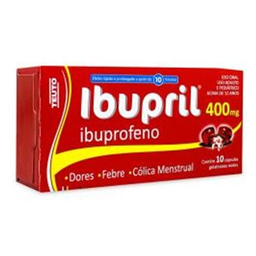 imagem de Ibupril 400mg Teuto Caixa com 10 Cápsulas Gelatinosas Moles