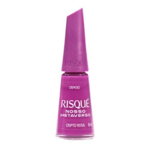 imagem de Esmalte Cremoso Nosso Metaverso Cor Cripto Rosa Risqué com 8ml