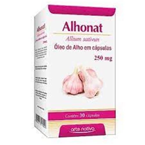 imagem de Alhonat 250mg Óleo de Alho em Cápsulas Arte Nativa 30 Cápsulas