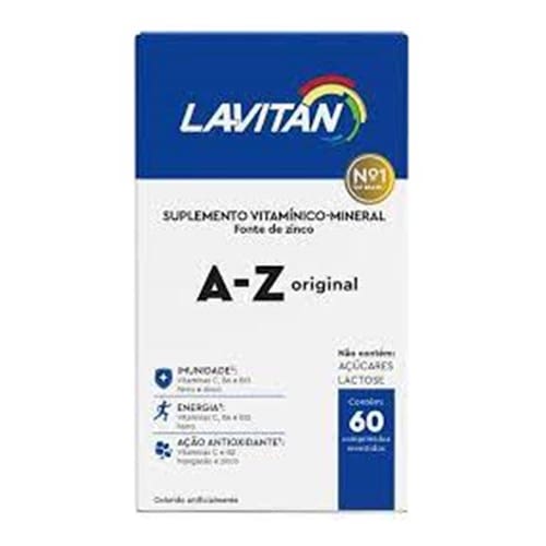 imagem de Suplemento Vitamínico-Mineral Lavitan A-Z Original Cimed com 60 Comprimidos