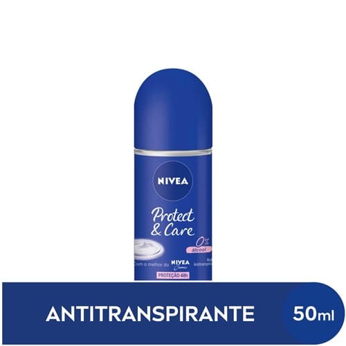 imagem de Desodorante Feminino Antitranspirante Nivea Protect & Care Embalagem Rollon 50ml