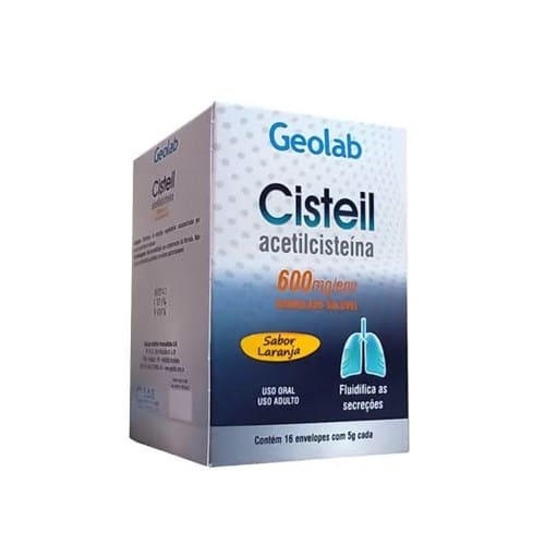 imagem de Cisteil 600mg Geolab 5g Caixa com 16 Envelopes