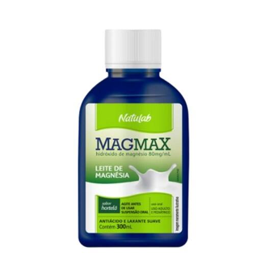 imagem de Leite de Magnésia Magmax Natulab Sabor Hortelã com 300ml