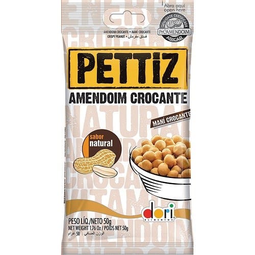 imagem de AMENDOIM CROC NATURAL 50GR PETTIZ